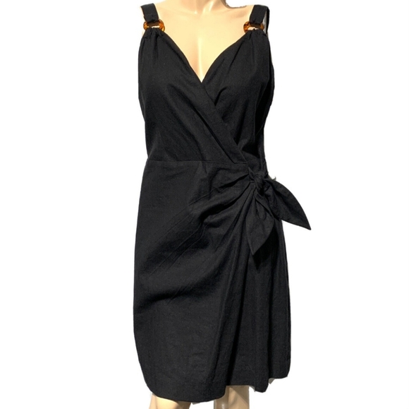🔥NWT The Limited 22W Linen Sleeveless Wrap Dress - Picture 14 of 17